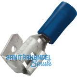 Flachsteckh�lse mit Abzweiger 6,3x0,8 Querschnitt 1 - 2,5 mm� isoliert blau