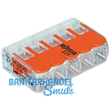 WAGO 221 5x4Qmm Verbindungsklemme mit Bet�tigungshebel
