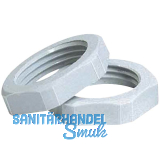 Gegenmutter M40x1,5 RAL 7035 lichtgrau, SW50