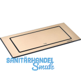 EVOline BackFlip, 2 Stk. Schukosteckdosen, USB-C-Charger, Messing Effekt