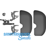 NINKA Eckauszug Trigon Halbkreis FB 600 mm rechts Dunkelgrau