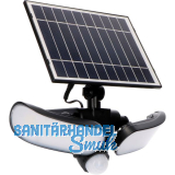 LED`S LIGHT Solar Wandleuchte mit Sensor, IP44, 5000K neutralwei�, schwarz