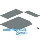 PEKA Antirutschmatten-Set Silikon 600-1900 Pleno Maxi Walnussgrau