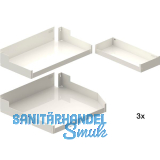 PEKA Einh�ngetablar-Sets Liro 600-1900 rechts Pleno Maxi Plus Wei�