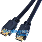 HDMI 2.0 Highspeed-Kabel, Stecker vergoldet, schwarz 1,5m