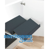 PEKA Schuhablageplatte zuschneidbar, Kunststoff anthrazit