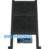 PEKA Klapptritt Stepolo 2 Aluminium Schwarz