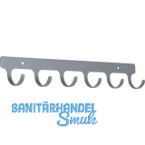 PEKA Hakenleiste Libell f�r Wandmontage, 6-fach, Stahlblech Silber