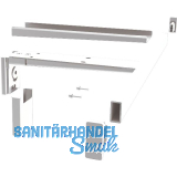 PEKA Kleiderstange 850 mm Pecasa Stahlblech mit Feinstruktur wei�