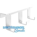 PEKA Hakenleiste 3 Haken Pecasa Stahlblech mit Feinstruktur wei�