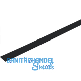 Schlagleiste flach 30 mm, L 2500 mm, Kunststoff schwarz