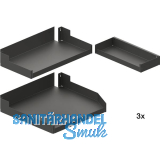 PEKA Einh�ngetablar-Sets Liro 600-1900 rechts Pleno Maxi Plus Anthrazit