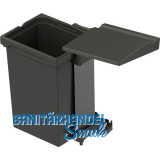 VS ENVI Single Einbau-Abfallsammler KB 450 mm 10 Liter Kunststoff Lava