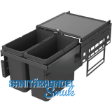 VS ENVI Space Abfalltrennsystem KB 450 mm 2 x 16 Liter Lava