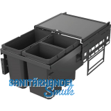 VS ENVI Space Abfalltrennsystem KB 500 mm 1 x 16/2 x 10 Liter Lava