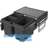 VS ENVI Space Abfalltrennsystem KB 600 mm 2 x 10/1x 22 Liter Lava