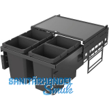 VS ENVI Space Abfalltrennsystem KB 600 mm 4 x 10 Liter Lava