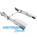 KESSEB�HMER Parallelschwenkmechanik PSM 1128 Schwenktiefe 455 mm Stahl Cremewei�