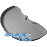 NINKA Halbkreis-Schwenkboden ProArc Kunststoff Alugrau