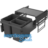 VS ENVI Space S Abfalltrennsystem KB 500mm 12/2 x 75 L Lava