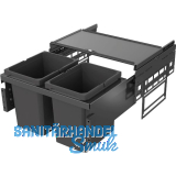 VS ENVI Space S Abfalltrennsystem KB 600 mm 2 x 15,5 L Lava
