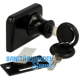 SISO Zylinder Glast�rschloss Vetro-Double gleichsperrend, Zamak schwarz