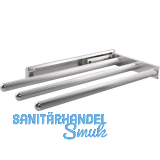 Geschirrtuch-Auszug Pluto 3-armig 444 mm Alu eloxiert gl�nzend