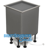 NINKA Eckschranklift Qanto R1 2 Tablare Stahl/Kunststoff Dunkelgrau