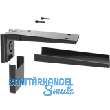 PEKA Holzwerkstoffe-Tablartr�ger Pecasa Stahlblech Feinstruktur schwarz