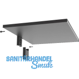 PEKA Metalltablar 550 x 400 mm Pecasa Stahlblech mit Feinstruktur schwarz