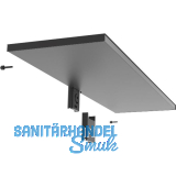 PEKA Metalltablar 850 x 250 mm Pecasa Stahlblech mit Feinstruktur schwarz