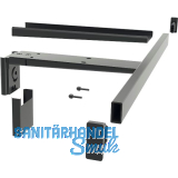 PEKA Kleiderstange 550 mm Pecasa Stahlblech mit Feinstruktur schwarz