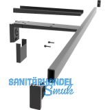 PEKA Kleiderstange 850 mm Pecasa Stahlblech mit Feinstruktur schwarz