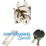 SISO Zylinder Rollladenschloss 855, Stahl vernickelt