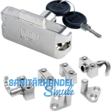 SISO Zylinder Drehstangenschloss 922 inkl. Zubeh�r, Stahl vernickelt