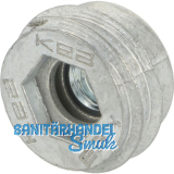 SISO Einschraubmuffe KEA M10 mit integriertem Federsystem, Zinkdruckguss, blank