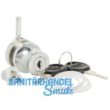 SISO Zylinder Glast�rschloss 689 gleichsperrend, Zamak verchromt