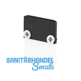 BILTON Endkappe schwarz zu Aufbau- Aluminiumprofil XT02