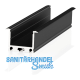 BILTON Aluminium Einbauprofil XT01, schwarz eloxiert, 3000 mm ohne Abdeckung
