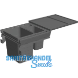 NINKA Abfalltrennsystem Set eins2f�nf/SERVO-DRIVE uno KB 500 mm Dunkelgrau