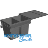 NINKA Abfalltrennsystem Set eins2f�nf KB 450/NL 500 mm dunkelgrau