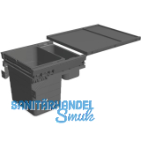 NINKA Abfalltrennsystem Set eins2f�nf KB 450/NL 400 mm dunkelgrau