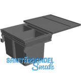 NINKA Abfalltrennsystem Set eins2f�nf KB 600/NL 400 mm dunkelgrau
