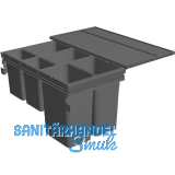 NINKA Abfalltrennsystem Set eins2f�nf KB 900/NL 500 mm dunkelgrau