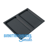 NINKA Einzeldeckel 13,5 Liter Kunststoff Dunkelgrau