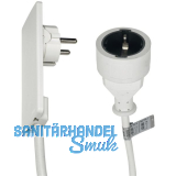 EVOline Plug-Verl�ngerung mit Schukokupplung, Kunststoff wei�