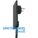 EVOline Plug-Schukostecker, max.3500 Watt, Kunststoff schwarz