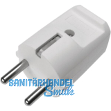 Schutzkontakt-Stecker, 2-polig + Erdung, 10/16 A, 250 V, Kabeleinf�hrung zentral