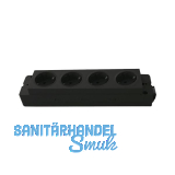 Steckdosenleiste EVOline Express 4 x Schuko, GST, schwarz