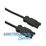 Verbindungsleitung mit Stecker und Ger�tekupplung GST18, 300 mm, schwarz